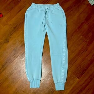 Guess light blue sweat pants; size Large; worn once
